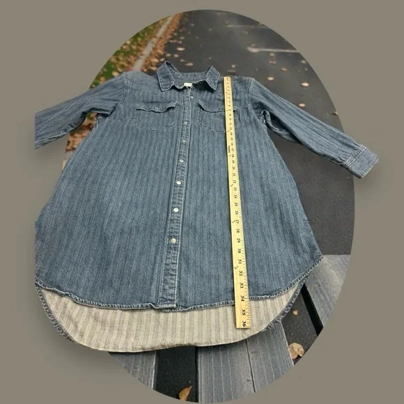 Universal Thread Denim Shirt Dress/Cardigan. Size:XL - Picture 11 of 12